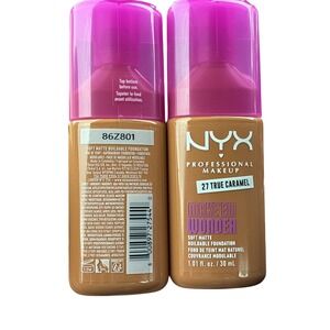 NYX Pro Makeup Make Em Wonder Soft Matte Buildable Foundation 27 True Caramel